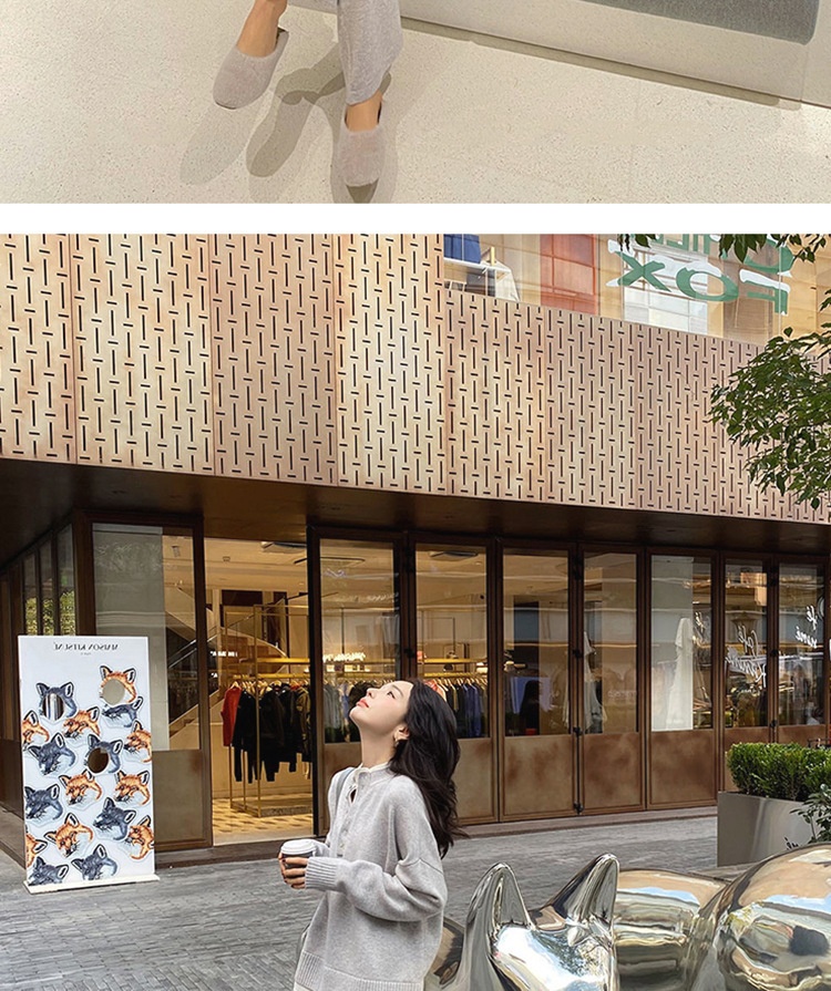 Ensemble deux pièces automne-hiver 001 : pull ample décontracté style européen pour femme, pantalon large et coupe sportive._voghion.com