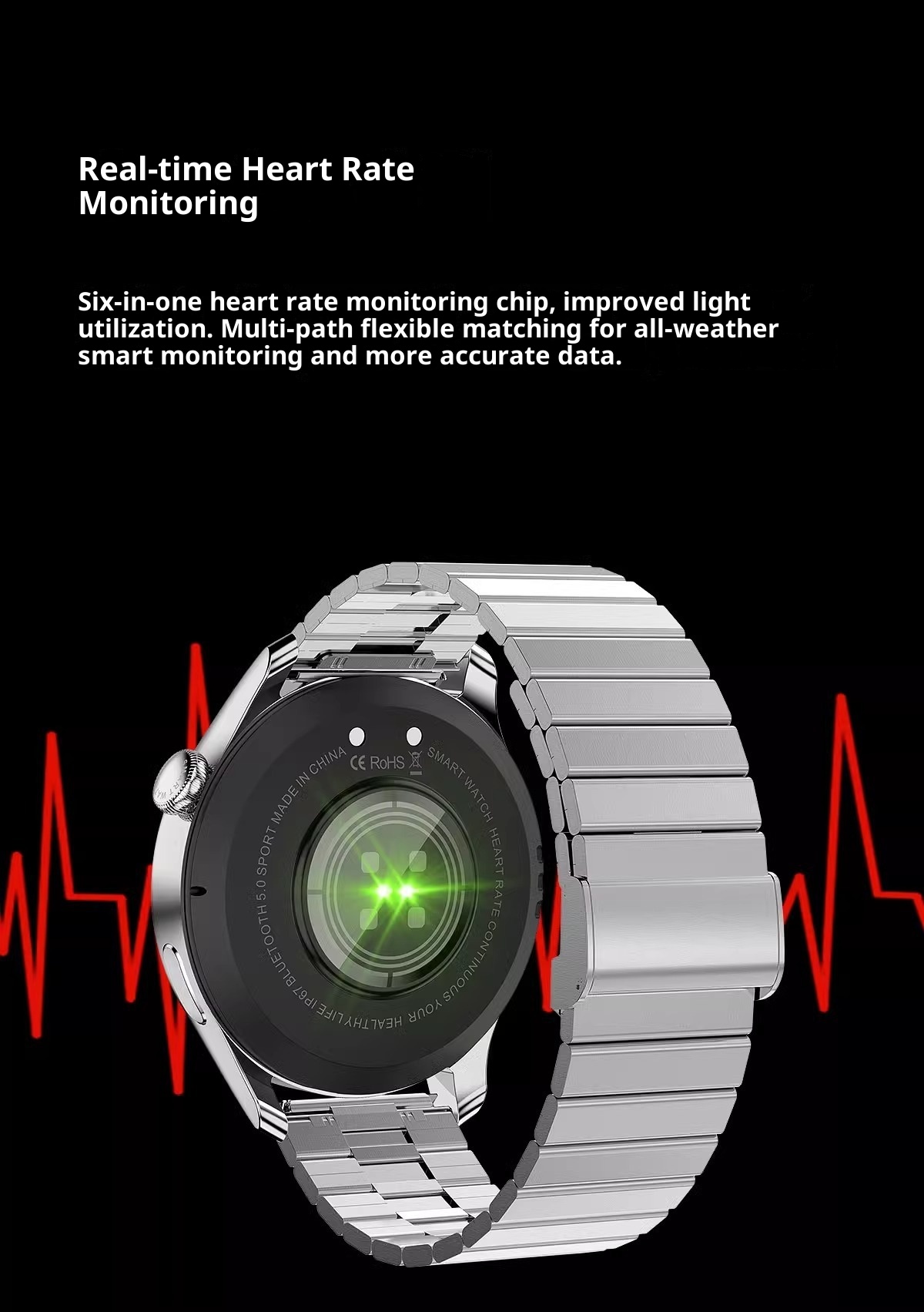 2025 New Huaqiangbei Smart Watch Black Technology Heart Rate Blood Pressure Bluetooth Call Payment Sports Waterproof_voghion.com