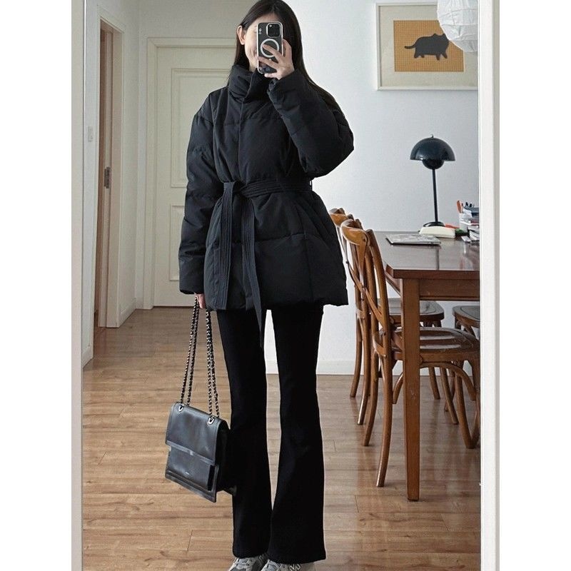ChicShe Waist-Cinching Down Jacket For Women, Short Style, 2025 Winter New Thickened White Duck Down, Petite Slimming Elegant_voghion.com