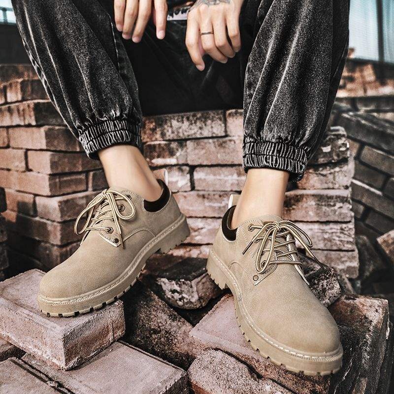 ShoeGlobe Autumn Breathable Site Sports Work Safety Men's Non-Slip Casual Neat Hiking Trendy Shoes_voghion.com