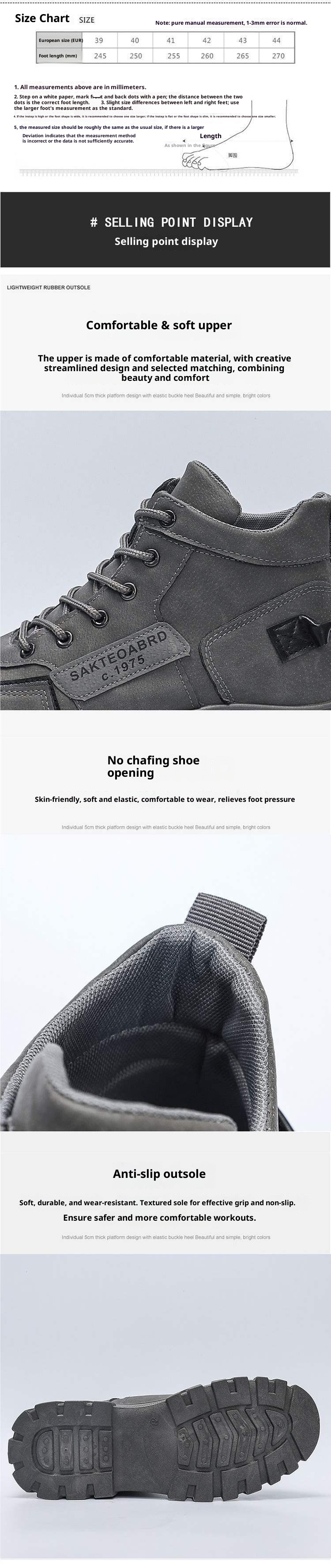 Chaussures de sécurité imperméables et résistantes à l'usure ShoeGlobe pour hommes, automne-hiver, style Dongdi, idéales pour la randonnée, le sport et le travail en extérieur (type Martin Boots)._voghion.com