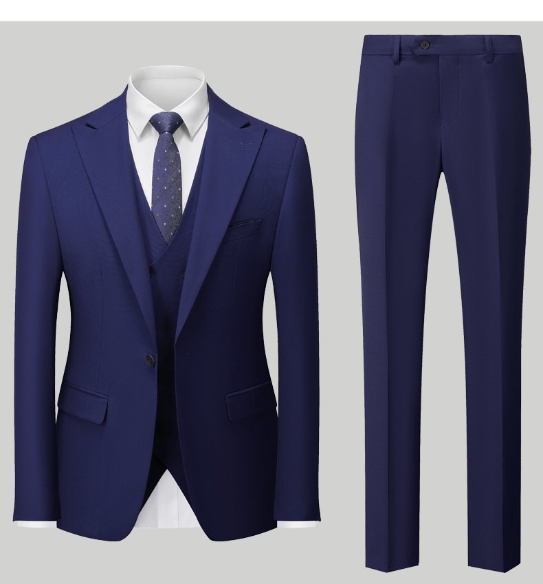 jongen Nieuwe stijl Buitenlandse handel Heren Dubbelrijs Vest Driedelige Set Plus Size Pak Groothandel_voghion.com