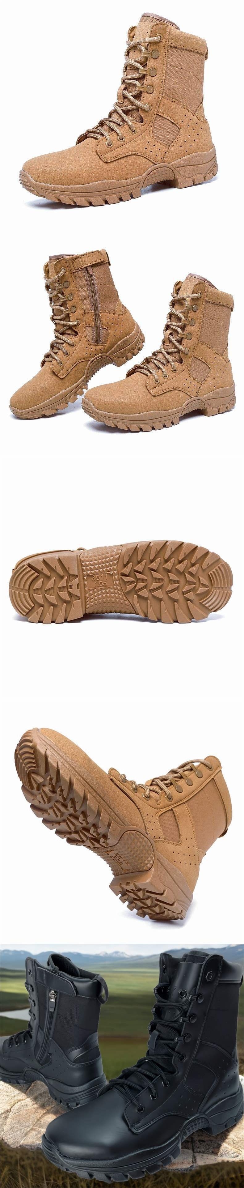 ShoeGlobe Scarpe da trekking da esterno, nere, resistenti all'usura, traspiranti, antiurto, impermeabili, per allenamento e equitazione_voghion.com