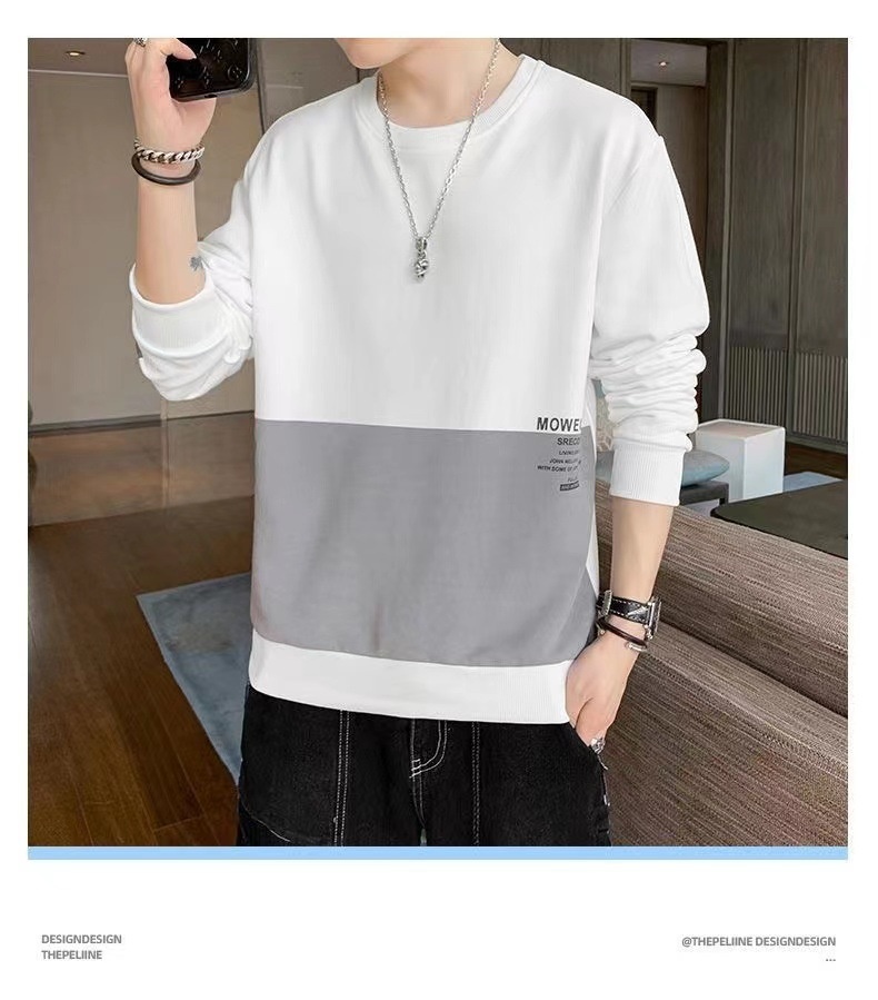 Ragazzo Abbigliamento primaverile e felpa transfrontaliero alla moda Camicia a maniche lunghe ampia Strato di base versatile Stile coreano Autunno_voghion.com