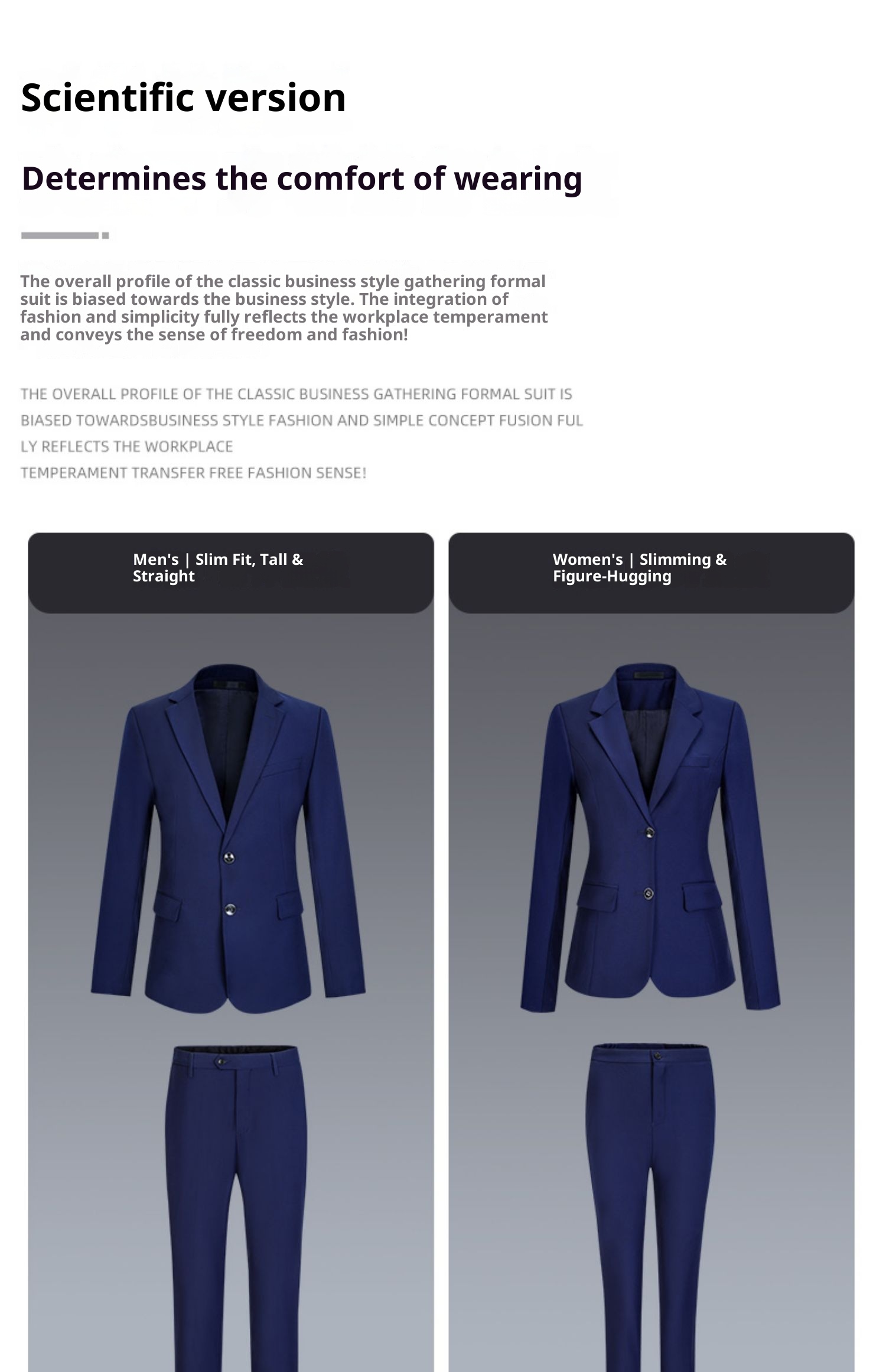 boy Unisex Black Suit Set Business Formal Workwear Gray Wholesale Men's Hot Sale_voghion.com