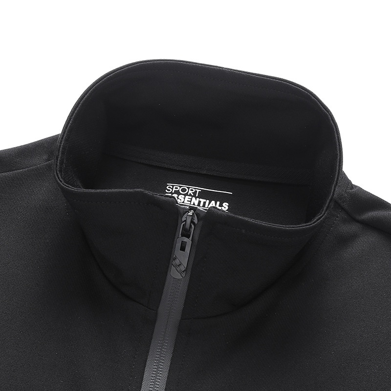 001 Men's Sports Suit Spring And Autumn Cardigan Fashion Casual Sweatshirt Plus Size Zipper Running Breathable Comfortable_voghion.com