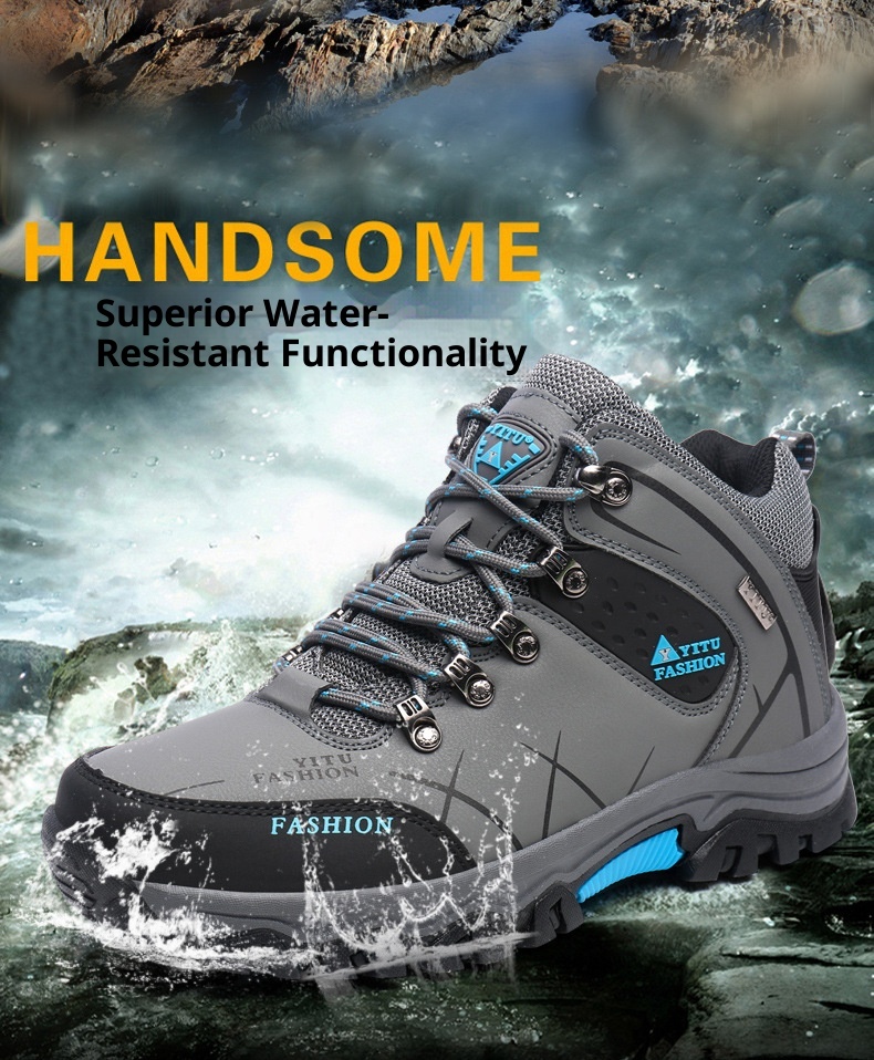 ShoeGlobe 2024 New Hiking For Men, Autumn Outdoor Shoes, Non-Slip, Wear-Resistant, Thick-Soled, Waterproof Travel Shoes_voghion.com