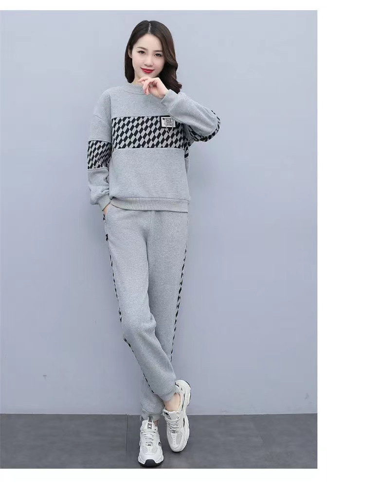 001 2023 Autumn Winter New Fashionable Two-Piece Set For Plus Size Women, Casual Sports Suit Trendy_voghion.com
