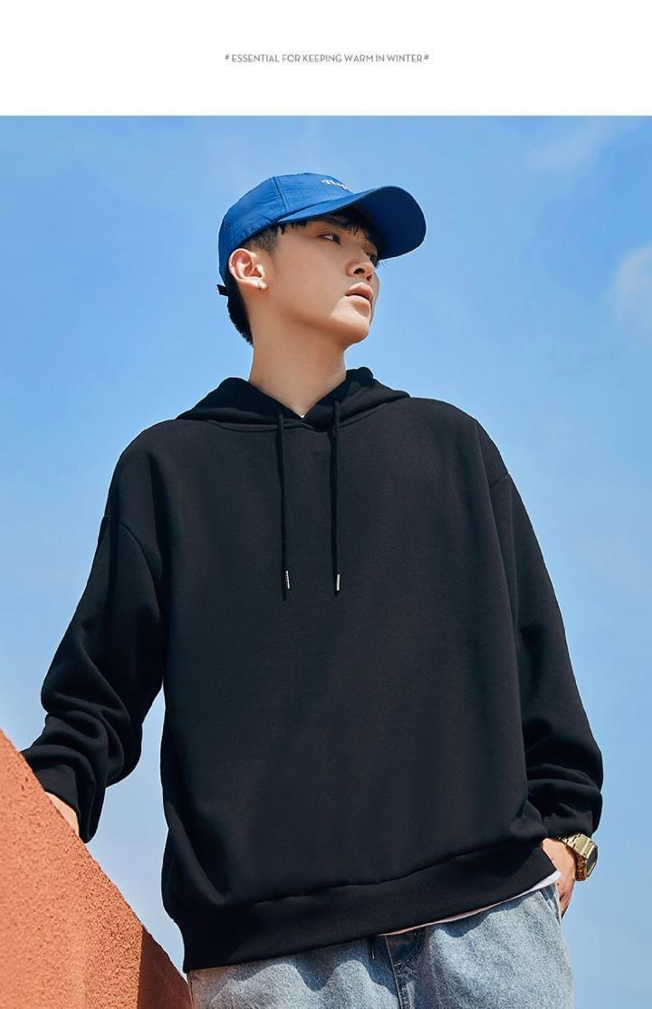 Felpa invernale da ragazzo, foderata in pile, spessa, tendenza nazionale, vestibilità ampia, taglie forti, oversize, marchio alla moda, taglia grande_voghion.com