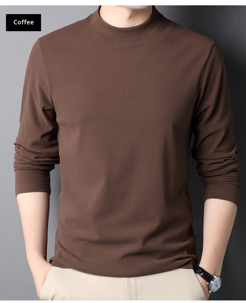 boy Boy Double-Sided Integrated Thermal Half-Turtleneck Sweatshirt For Men 2025 Autumn Winter New Self-Heating Warm Inner Layer_voghion.com