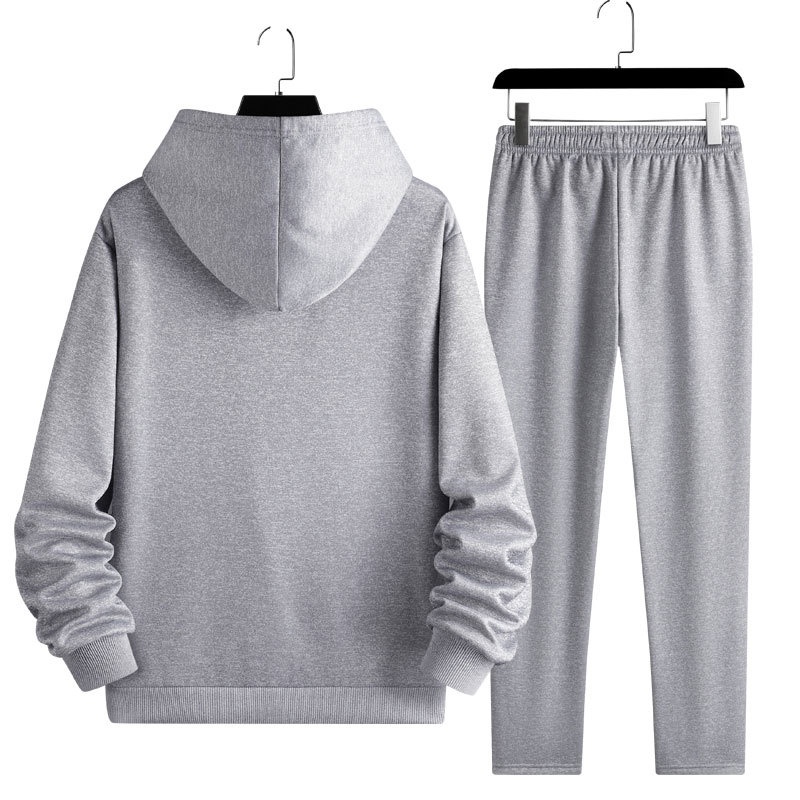 001 2025 New Spring And Autumn Sports Suit Men's Pullover Two-Piece Sweatshirt Casual Versatile_voghion.com