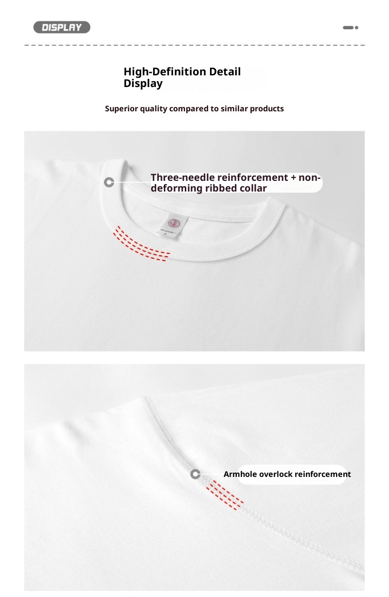 Maglietta a maniche lunghe bianca da uomo, 300 g, in puro cotone, semplice, spessa, non trasparente, strato di base, traspirante per la primavera e_voghion.com