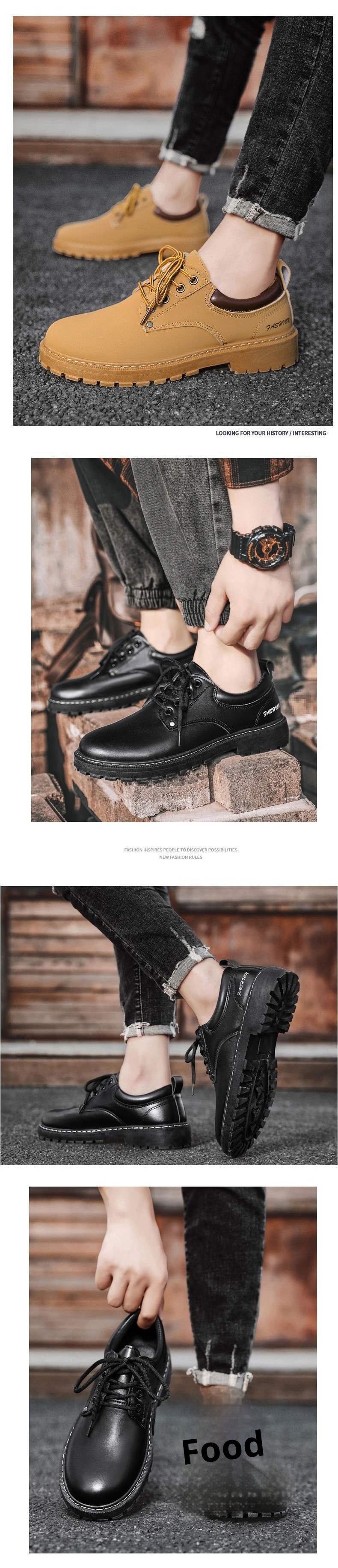 ShoeGlobe ShoeGlobe Heren 2025 Nieuwe Lente en Herfst Sport Wandelen Antislip Slijtvast Werk Veiligheid Waterdicht Veelzijdige Casual Schoenen Voor_voghion.com