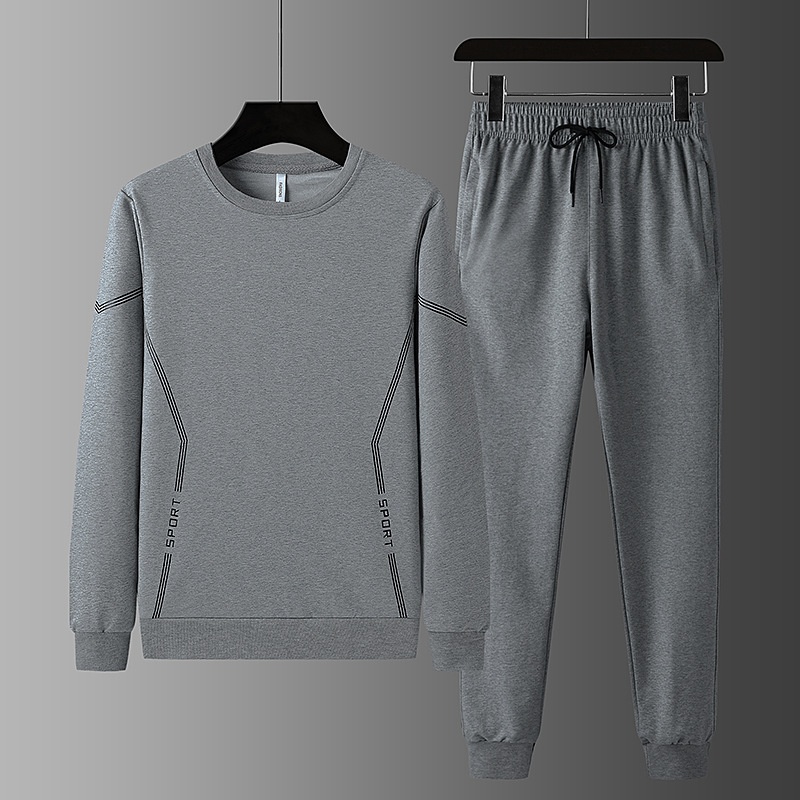 001 Men's Suit Trendy Korean Style Jacket 2023 Spring And Autumn Youth Running Casual Sportswear Two-Piece Set_voghion.com