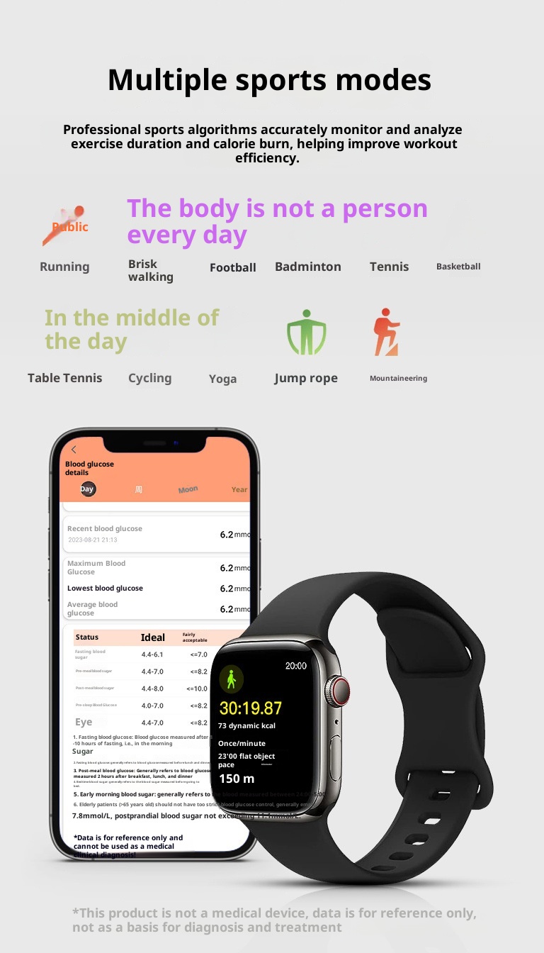 New Smart Watch Sports Bluetooth Huaqiangbei S10 PROMAX Bracelet Heart Rate Payment Blood Sugar 2025_voghion.com