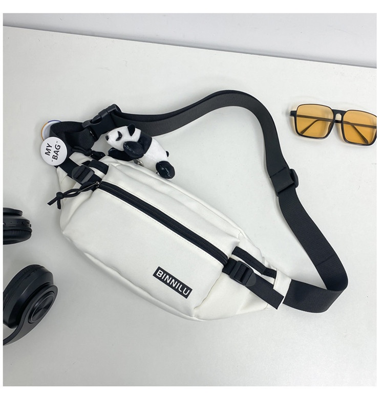 001 Nuova borsa a tracolla semplice, casual, alla moda, sportiva, per studenti, versatile, a tracolla per donna, per telefono da uomo, marsupio_voghion.com