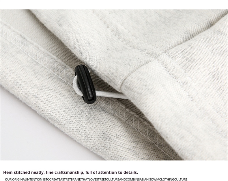 boy Boy Youth Heavy Loose Casual Sweatshirt American Style Trendy Oversize Embroidered Stand Collar Half-Zip Sports Top_voghion.com