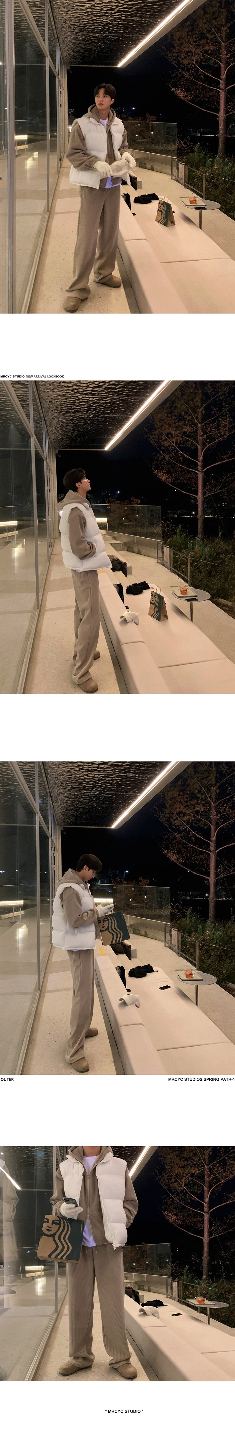 001 MYQ Herbst/Winter Freizeit-Sportanzug für Herren: Lockerer Kapuzen-Cardigan, drapierte, gerade geschnittene lange Hose_voghion.com