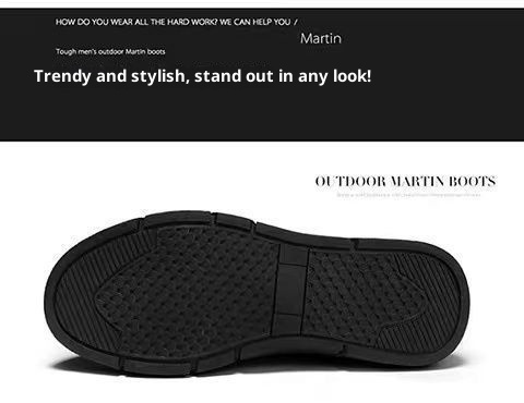 ShoeGlobe, stivali da trekking sportivi casual da uomo, impermeabili, antiscivolo, resistenti all'usura, retrò, stile britannico, autunnali, inodore_voghion.com