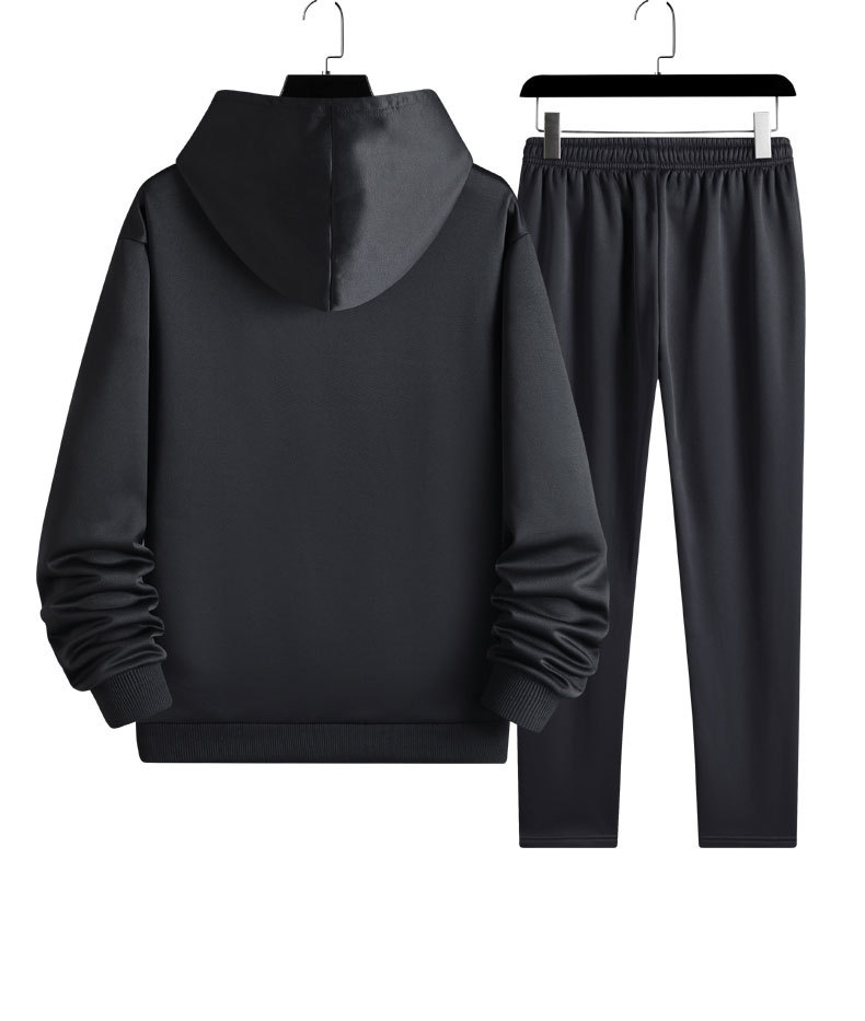 001 2025 New Spring And Autumn Sports Suit Men's Pullover Two-Piece Sweatshirt Casual Versatile_voghion.com