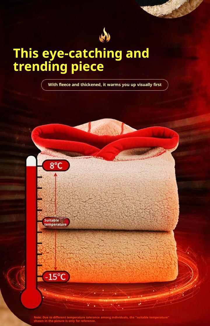 Felpa invernale da ragazzo, foderata in pile, spessa, tendenza nazionale, vestibilità ampia, taglie forti, oversize, marchio alla moda, taglia grande_voghion.com