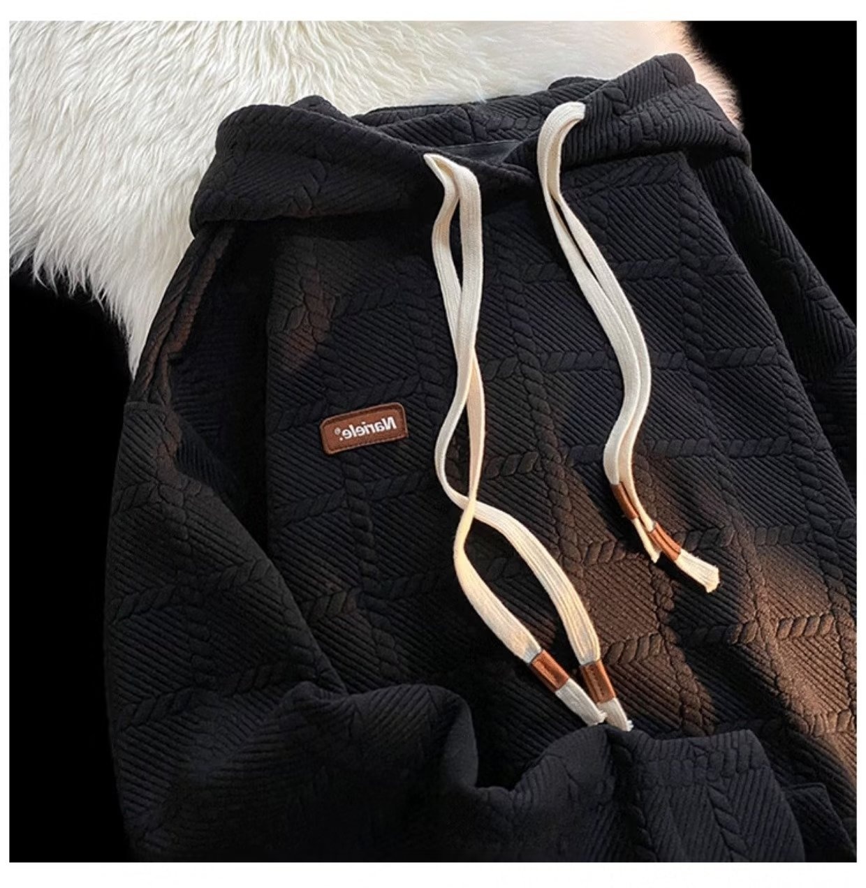 Felpa con cappuccio da uomo, stile primaverile, alla moda, tinta unita, pesante, a maniche lunghe, autunno e inverno_voghion.com