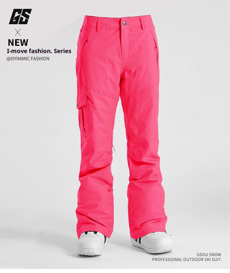 001 Gsousnow da donna, pantaloni da sci da snowboard, antivento, impermeabili, spessi e caldi, pantaloni da neve da donna_voghion.com
