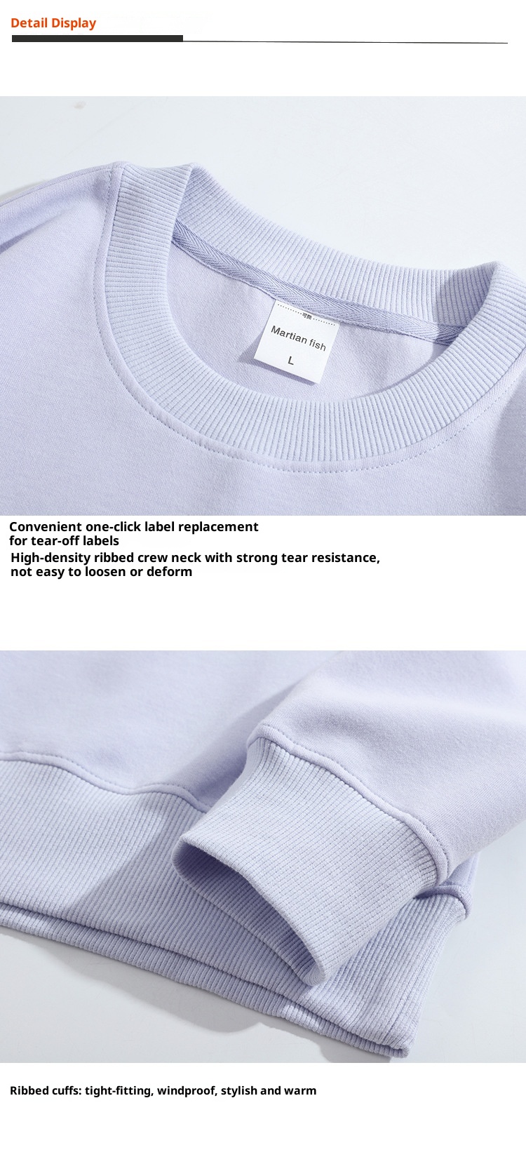 Sudadera unisex oversize de algodón saludable de 300 g, color liso, cuello redondo y hombros caídos. Ideal para padres e hijos._voghion.com