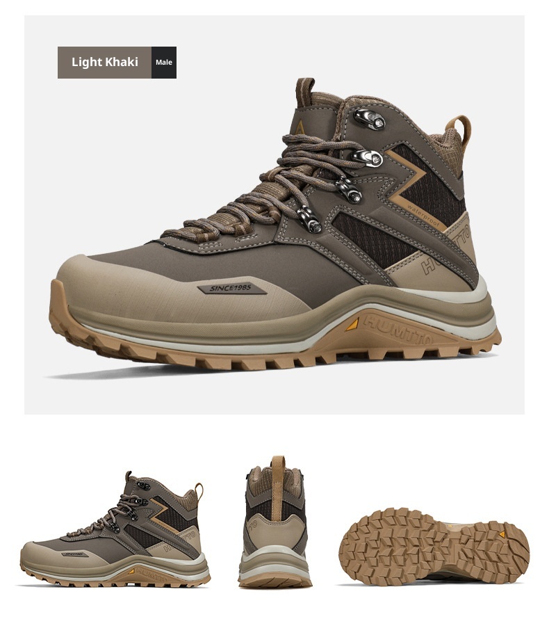 ShoeGlobe Hantu Waterproof Men's New Outdoor Non-Slip Shock Absorption Sports Rainproof Wear-Resistant Hiking Mountaineering_voghion.com