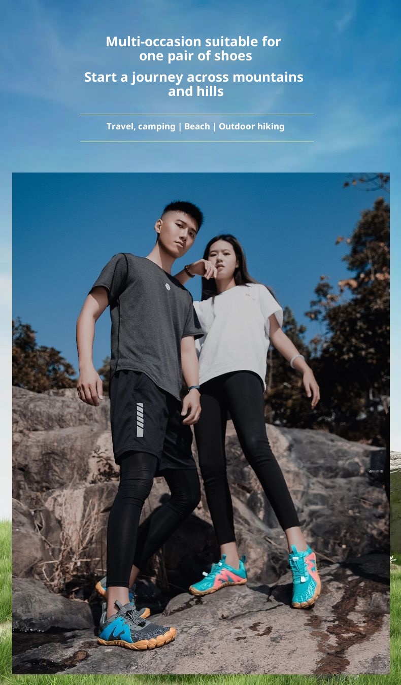 ShoeGlobe Hiking Cross-Border Spring Five-Toe Trekking Outdoor Waterproof Climbing For Men And Women Sports Shoes Trail Running_voghion.com