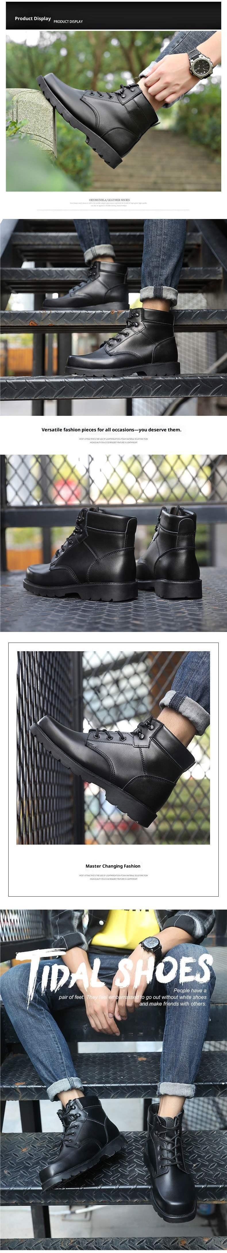 ShoeGlobe Outdoor High-Top Militärtrainings-Taktik-Wanderschuhe Martin Herren Sommer Arbeitsschuhe Warme Woll-Schneestiefel Damen_voghion.com