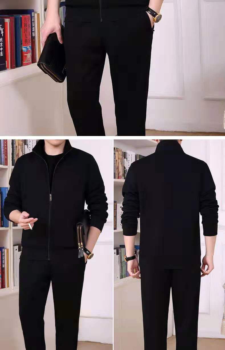 001 2025 Sportanzug für Frühling und Herbst, zweiteilig, Freizeitkleidung für Männer mittleren und höheren Alters, Herrenbekleidung für Väter_voghion.com