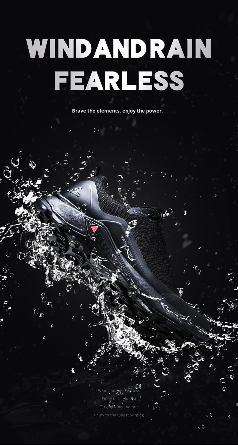 Chaussures ShoeGlobe Hantu imperméables pour hommes, légères et respirantes, idéales pour l'été, les jours de pluie, antidérapantes et amortissantes pour le sport et la randonnée en extérieur. Idéales pour l'été, les activités de plein air et les journées pluvieuses._voghion.com