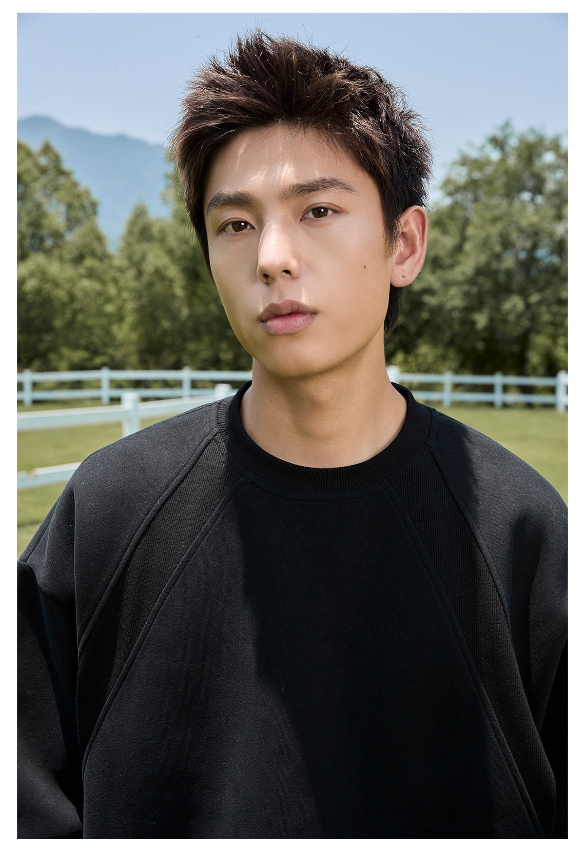 Sweat-shirt à col rond épais en patchwork de coton spatial pour homme, automne, marque tendance, coupe carrée, pull décontracté_voghion.com