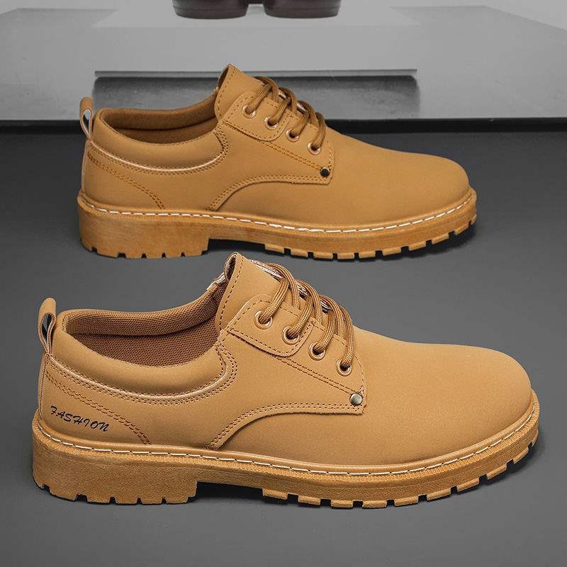 ShoeGlobe Men's 2025 New Spring And Autumn Sports Hiking Non-Slip Wear-Resistant Work Safety Waterproof Versatile Casual Shoes For_voghion.com