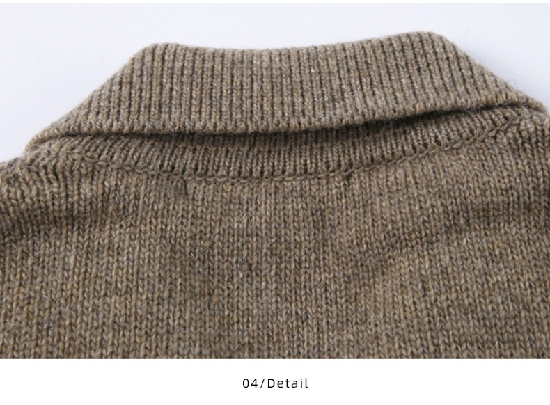 1 maglione da uomo in maglia stile Hong Kong, versatile, casual, coreano, tinta unita, con colletto polo autunnale_voghion.com