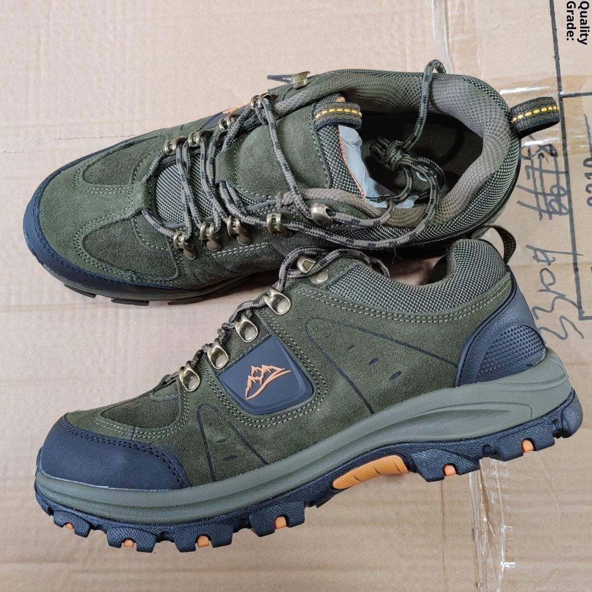 ShoeGlobe Autumn Winter Mountain Cowhide Wear-resistant Non-slip Men's Off-road Outdoor Sports Hiking Shoes_voghion.com