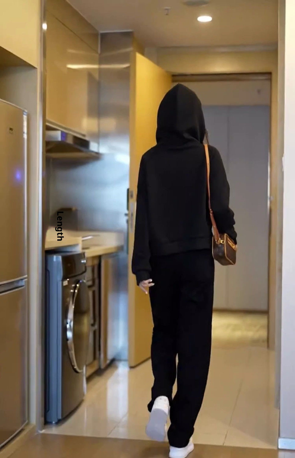 001 Felpa sportiva da donna, autunno, snellente, alla moda, piccola, anti-età, casual, da corsa, due pezzi_voghion.com