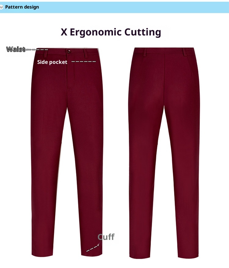 Conjunto de terno unissex profissional de três peças Cross-Border, sem necessidade de passar, para homens, ideal para negócios e ocasiões formais._voghion.com