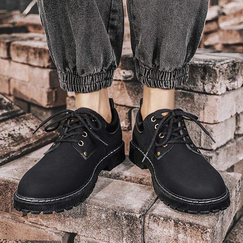 ShoeGlobe Autumn Breathable Site Sports Work Safety Men's Non-Slip Casual Neat Hiking Trendy Shoes_voghion.com