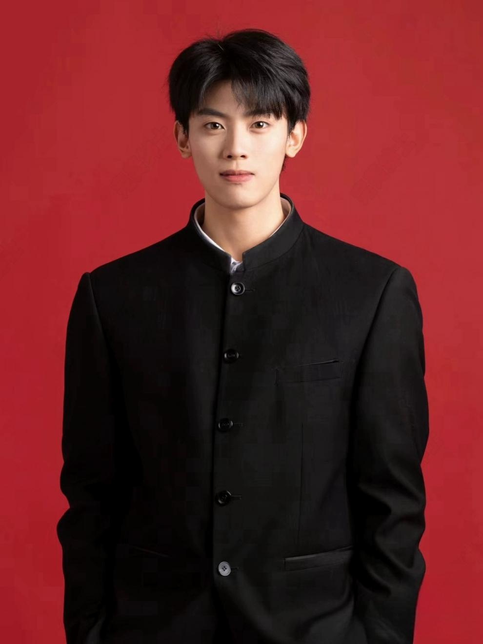 boy New Chinese Style Zhongshan Engagement Certificate Men's Casual Suit Handsome High-end Stand Collar Jacket_voghion.com