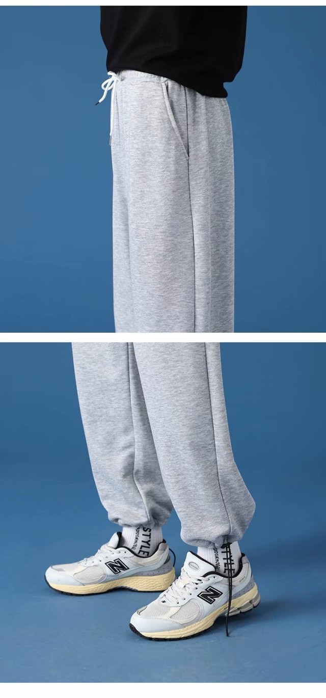 001 Herbstlicher zweiteiliger Herren-Windbreaker, lässiger Sportanzug mit lockerer Passform_voghion.com