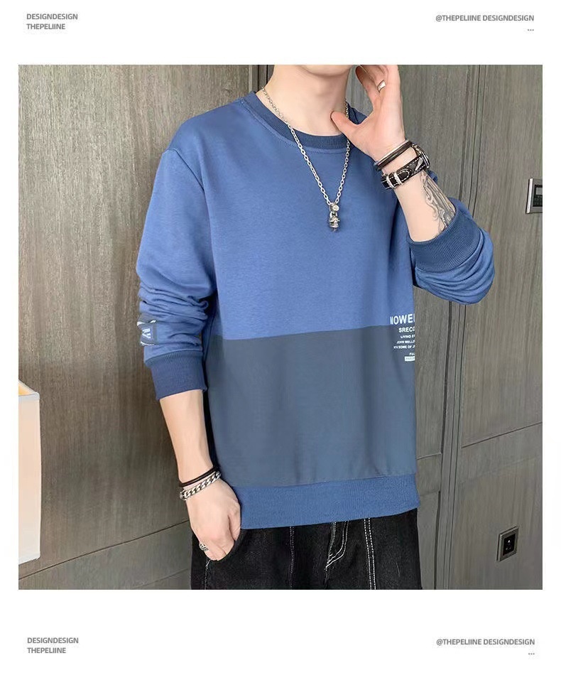 Ragazzo Abbigliamento primaverile e felpa transfrontaliero alla moda Camicia a maniche lunghe ampia Strato di base versatile Stile coreano Autunno_voghion.com