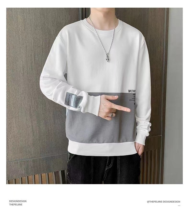 Ragazzo Abbigliamento primaverile e felpa transfrontaliero alla moda Camicia a maniche lunghe ampia Strato di base versatile Stile coreano Autunno_voghion.com