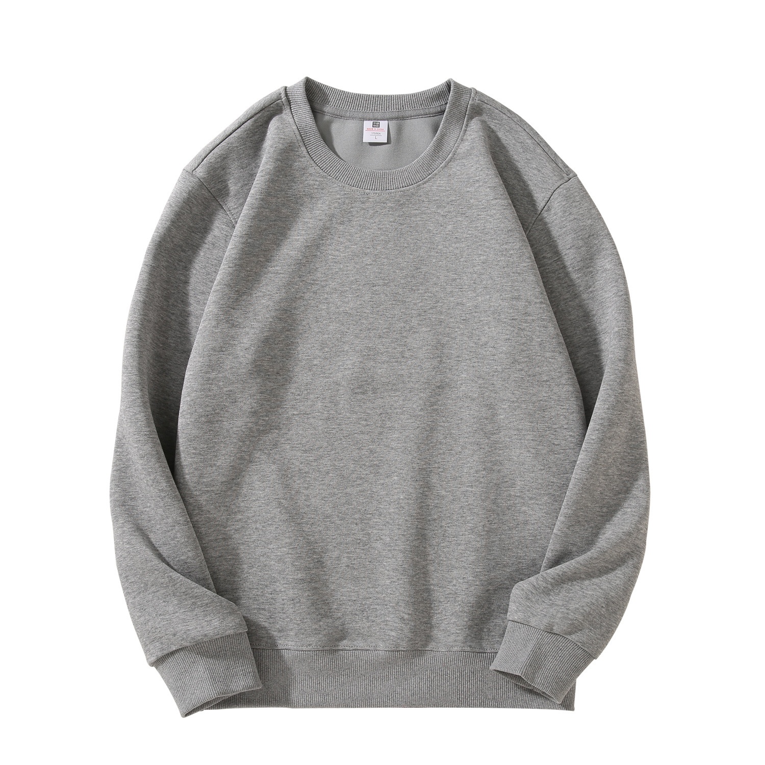 ragazzo 2025 autunno inverno nuovo tinta unita manica lunga in pile spesso girocollo pullover unisex felpa personalizzata_voghion.com