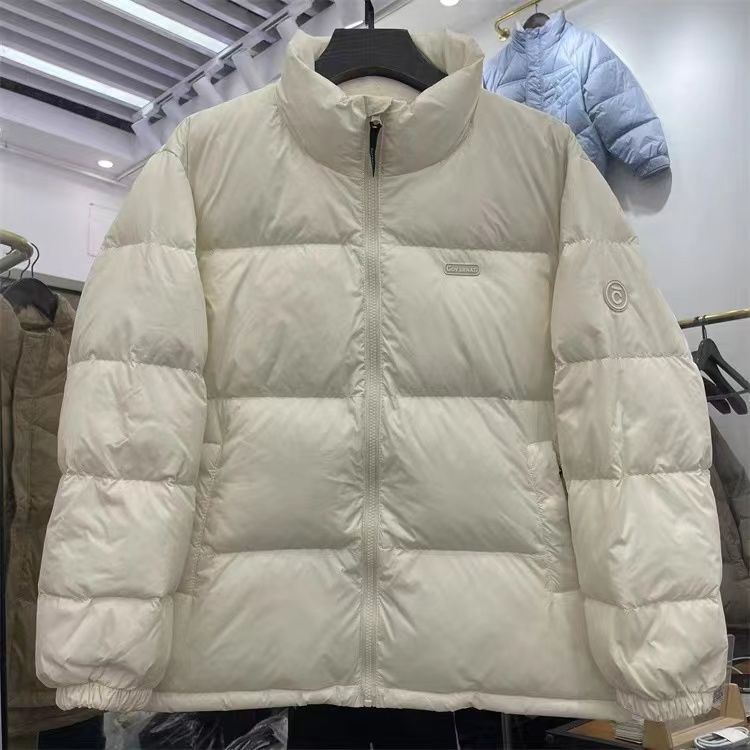 ChicShe 2025 New Down Jacket For Women, Short Stand Collar, White Duck Down, Thickened, Unisex Couple Puffer Jacket, Winter Coat_voghion.com