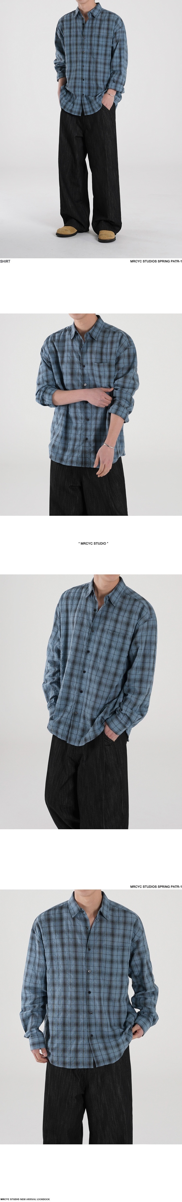 ForMen MYQ Lazy Style Casual For Men Autumn Loose Turn-Down Collar Top Korean Trend Long Sleeve Shirt_voghion.com