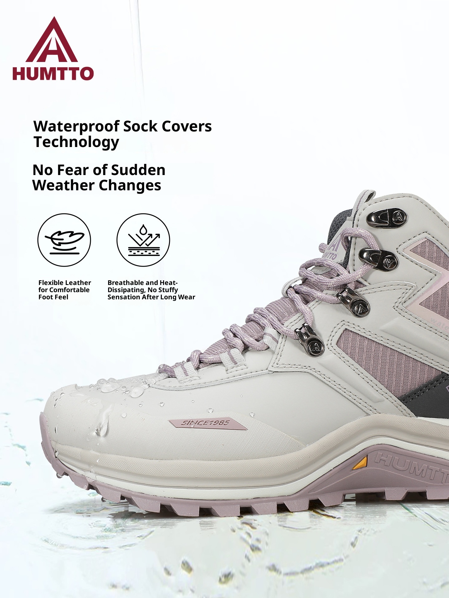 ShoeGlobe Hantu Waterproof Men's New Outdoor Non-Slip Shock Absorption Sports Rainproof Wear-Resistant Hiking Mountaineering_voghion.com