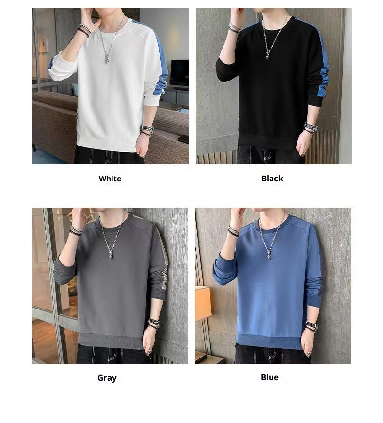 Ragazzo Abbigliamento primaverile e felpa transfrontaliero alla moda Camicia a maniche lunghe ampia Strato di base versatile Stile coreano Autunno_voghion.com