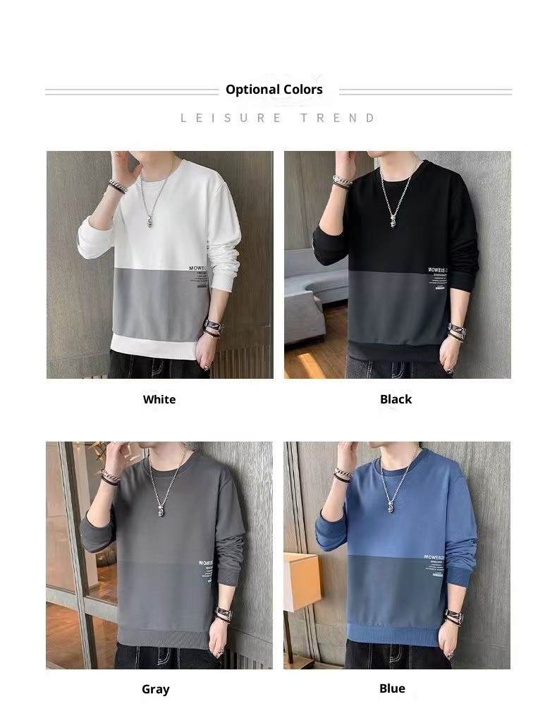 Ragazzo Abbigliamento primaverile e felpa transfrontaliero alla moda Camicia a maniche lunghe ampia Strato di base versatile Stile coreano Autunno_voghion.com